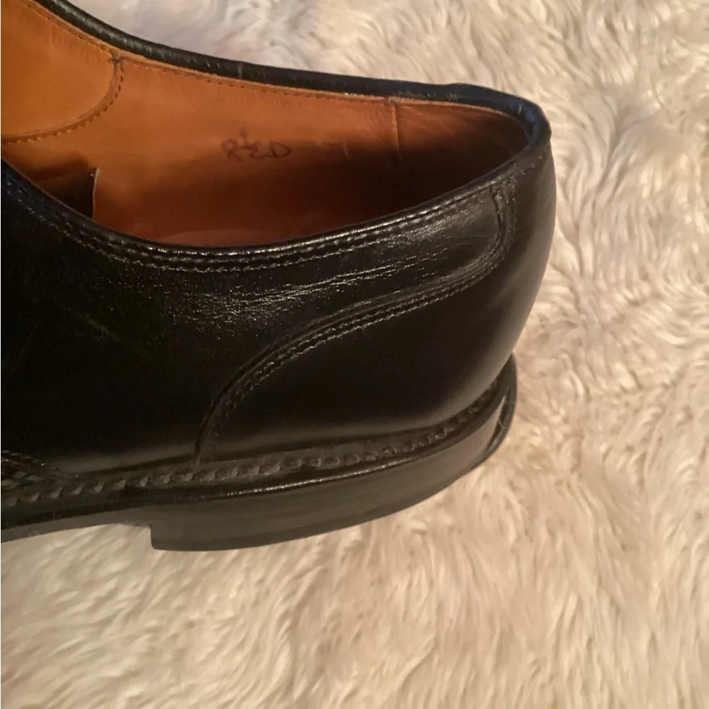 Allen Edmonds Lauderdale Black Cap-Toe Oxford Lace-Up Dress Shoes Size 8.5
